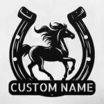 Custom Horseshoe Art Sign